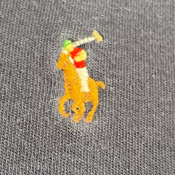 💖SOLD💖 Polo Ralph Lauren Boys Long Sleeve Top Size XL 18 - 20 Blue with Zipper - Picture 3 of 6